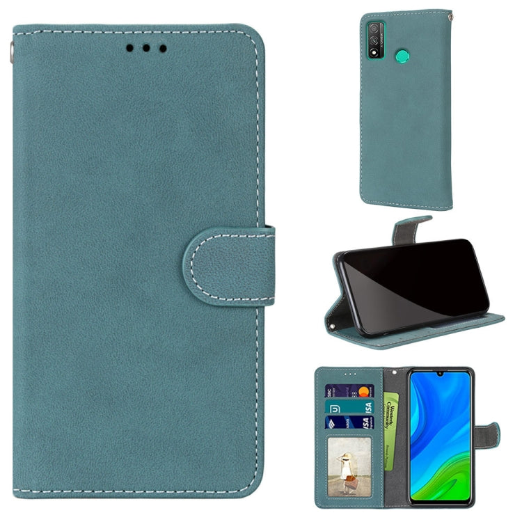 For Huawei P Smart 2020 Retro Frosted Horizontal Flip PU Leather Case with Holder & Card Slots & Wallet & Photo Frame
