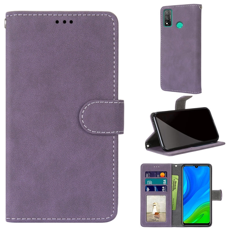 For Huawei P Smart 2020 Retro Frosted Horizontal Flip PU Leather Case with Holder & Card Slots & Wallet & Photo Frame