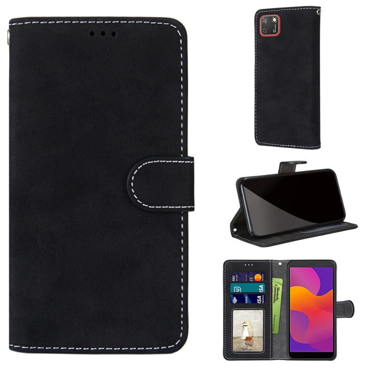 For Huawei Y5p / Honor 9S Retro Frosted Horizontal Flip PU Leather Case with Holder & Card Slots & Wallet & Photo Frame