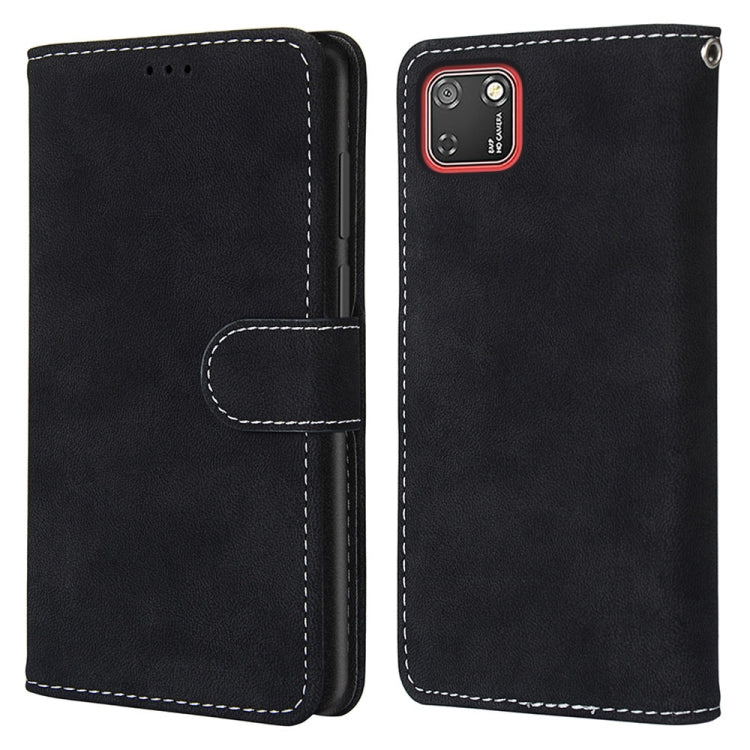 For Huawei Y5p / Honor 9S Retro Frosted Horizontal Flip PU Leather Case with Holder & Card Slots & Wallet & Photo Frame