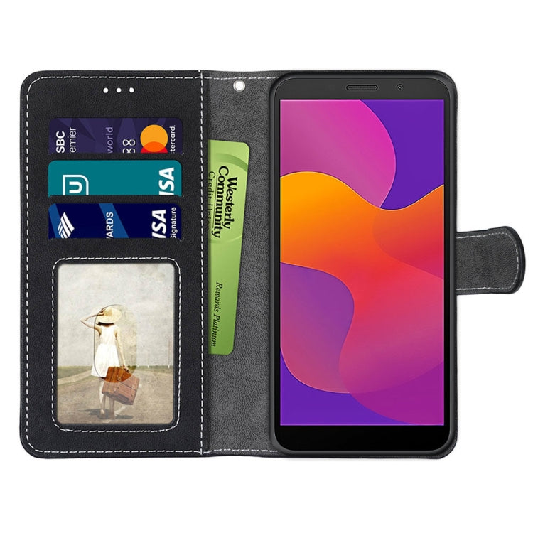 For Huawei Y5p / Honor 9S Retro Frosted Horizontal Flip PU Leather Case with Holder & Card Slots & Wallet & Photo Frame