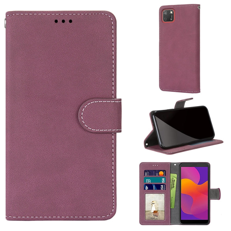 For Huawei Y5p / Honor 9S Retro Frosted Horizontal Flip PU Leather Case with Holder & Card Slots & Wallet & Photo Frame