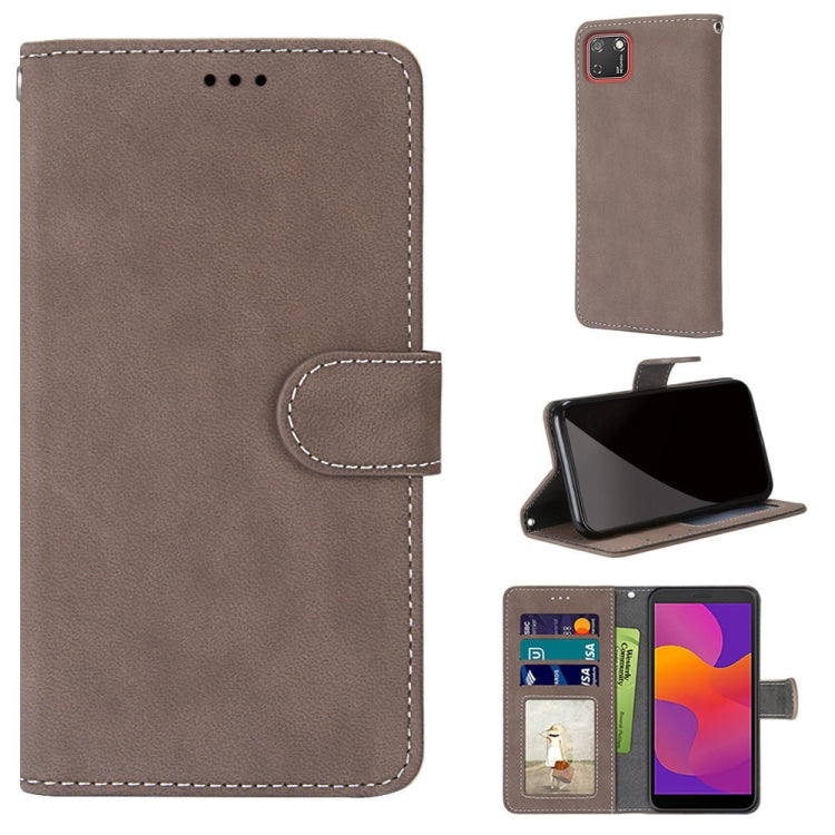 For Huawei Y5p / Honor 9S Retro Frosted Horizontal Flip PU Leather Case with Holder & Card Slots & Wallet & Photo Frame