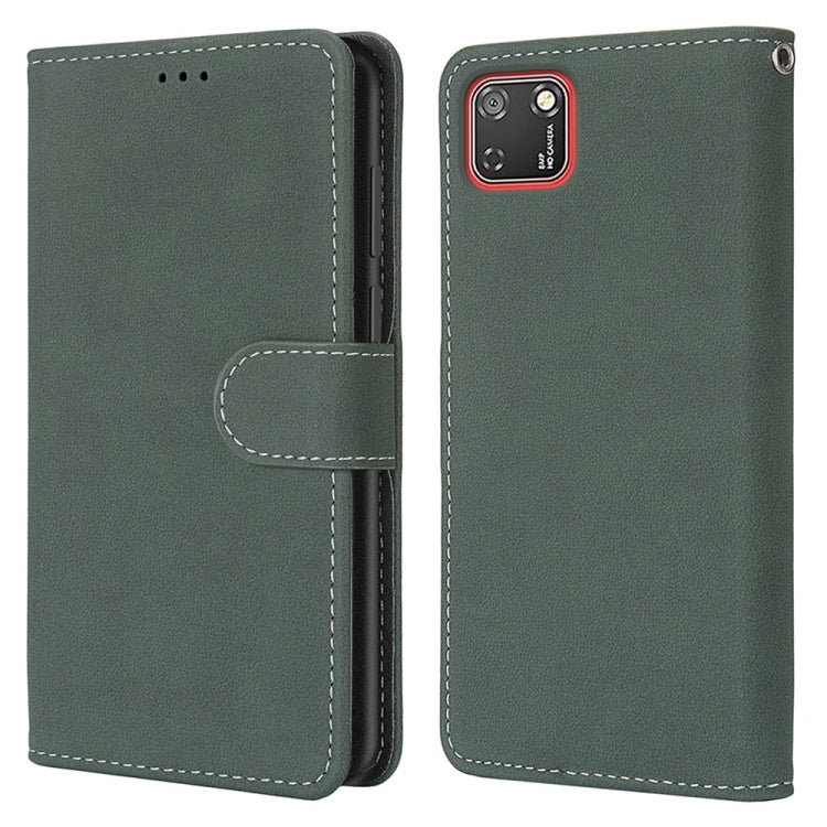 For Huawei Y5p / Honor 9S Retro Frosted Horizontal Flip PU Leather Case with Holder & Card Slots & Wallet & Photo Frame