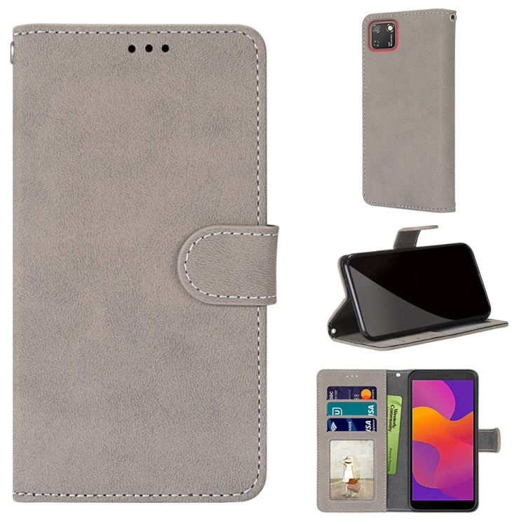 For Huawei Y5p / Honor 9S Retro Frosted Horizontal Flip PU Leather Case with Holder & Card Slots & Wallet & Photo Frame