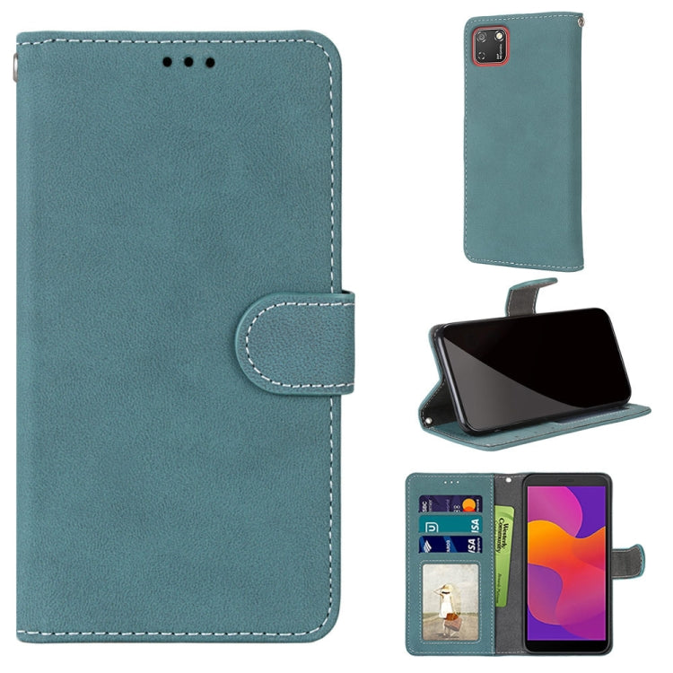 For Huawei Y5p / Honor 9S Retro Frosted Horizontal Flip PU Leather Case with Holder & Card Slots & Wallet & Photo Frame