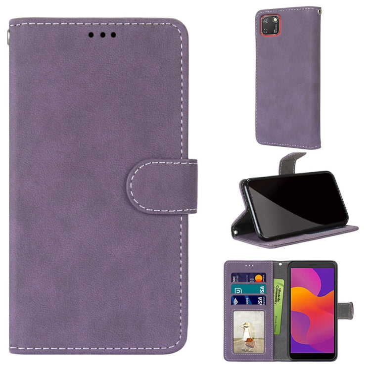 For Huawei Y5p / Honor 9S Retro Frosted Horizontal Flip PU Leather Case with Holder & Card Slots & Wallet & Photo Frame