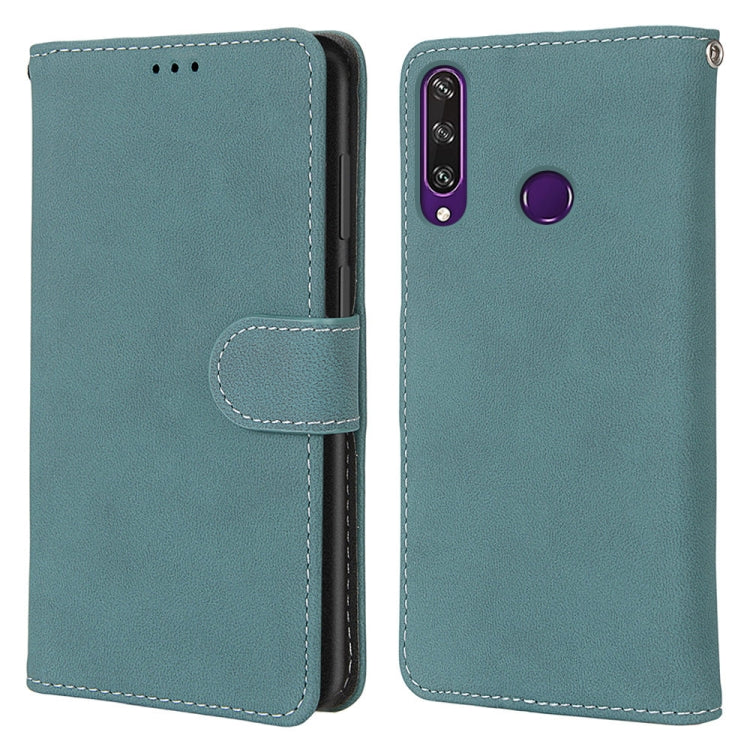 For Huawei Y6p Retro Frosted Horizontal Flip PU Leather Case with Holder & Card Slots & Wallet & Photo Frame