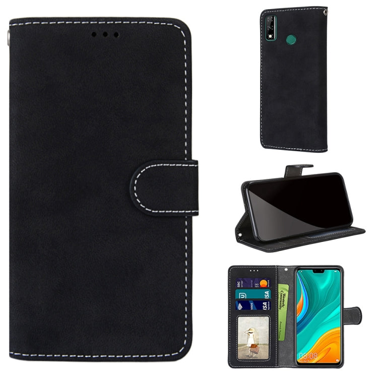 For Huawei Y8s Retro Frosted Horizontal Flip PU Leather Case with Holder & Card Slots & Wallet & Photo Frame