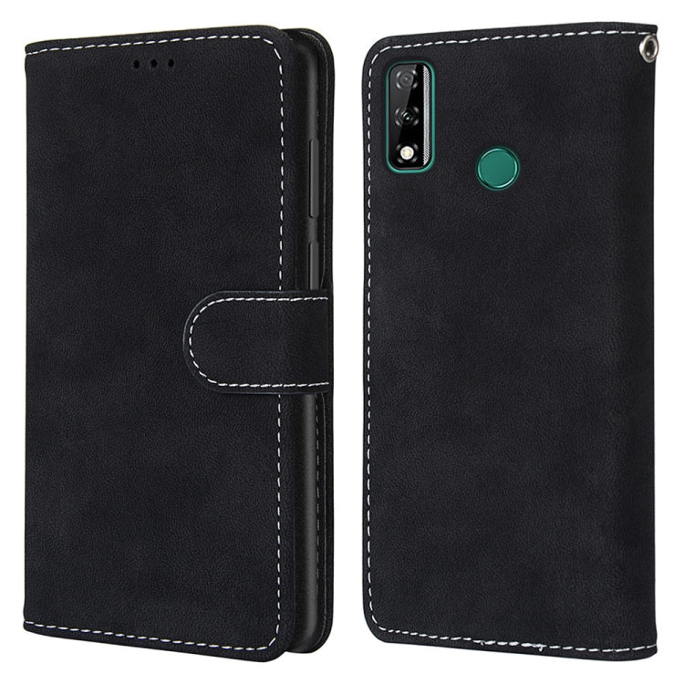 For Huawei Y8s Retro Frosted Horizontal Flip PU Leather Case with Holder & Card Slots & Wallet & Photo Frame