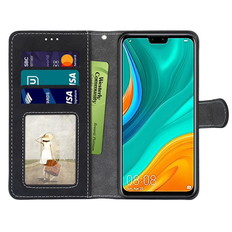 For Huawei Y8s Retro Frosted Horizontal Flip PU Leather Case with Holder & Card Slots & Wallet & Photo Frame