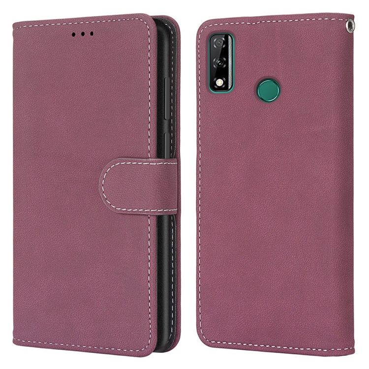 For Huawei Y8s Retro Frosted Horizontal Flip PU Leather Case with Holder & Card Slots & Wallet & Photo Frame