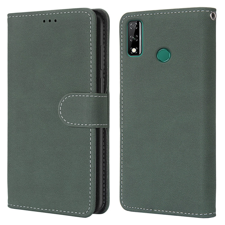 For Huawei Y8s Retro Frosted Horizontal Flip PU Leather Case with Holder & Card Slots & Wallet & Photo Frame