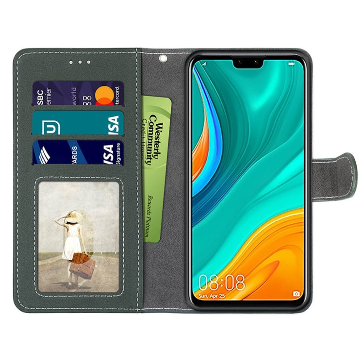 For Huawei Y8s Retro Frosted Horizontal Flip PU Leather Case with Holder & Card Slots & Wallet & Photo Frame