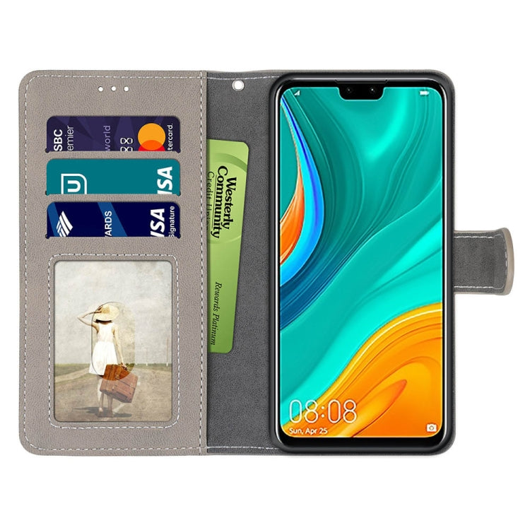 For Huawei Y8s Retro Frosted Horizontal Flip PU Leather Case with Holder & Card Slots & Wallet & Photo Frame