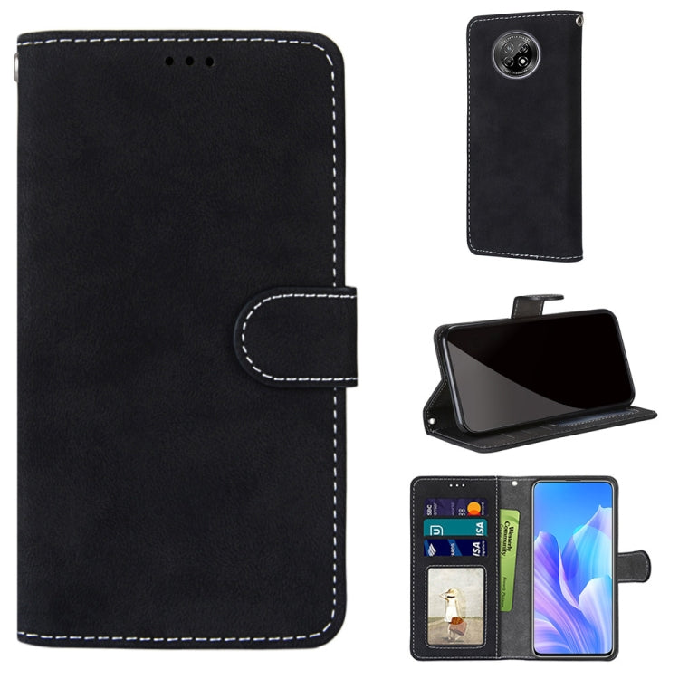 For Huawei Enjoy 20 Plus Retro Frosted Horizontal Flip PU Leather Case with Holder & Card Slots & Wallet & Photo Frame