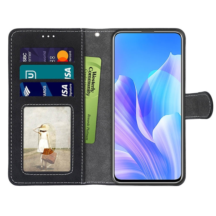 For Huawei Enjoy 20 Plus Retro Frosted Horizontal Flip PU Leather Case with Holder & Card Slots & Wallet & Photo Frame