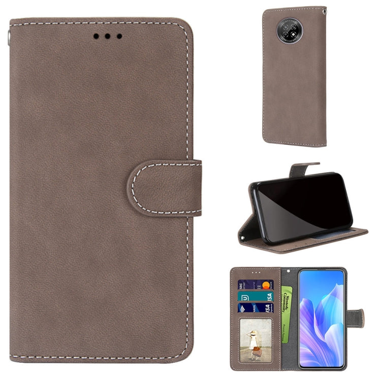 For Huawei Enjoy 20 Plus Retro Frosted Horizontal Flip PU Leather Case with Holder & Card Slots & Wallet & Photo Frame