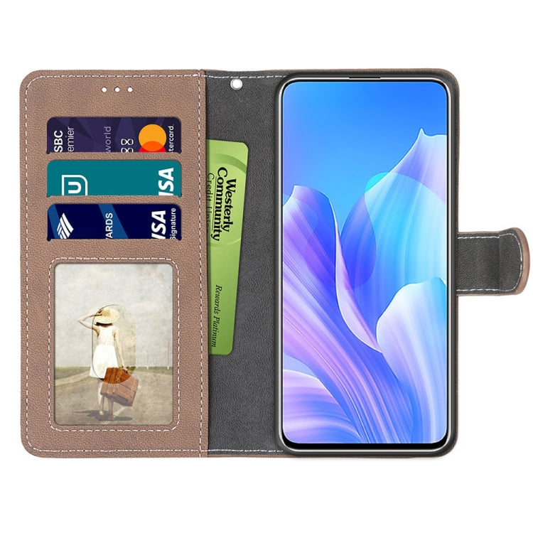 For Huawei Enjoy 20 Plus Retro Frosted Horizontal Flip PU Leather Case with Holder & Card Slots & Wallet & Photo Frame
