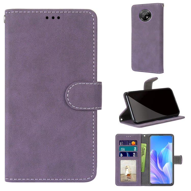 For Huawei Enjoy 20 Plus Retro Frosted Horizontal Flip PU Leather Case with Holder & Card Slots & Wallet & Photo Frame
