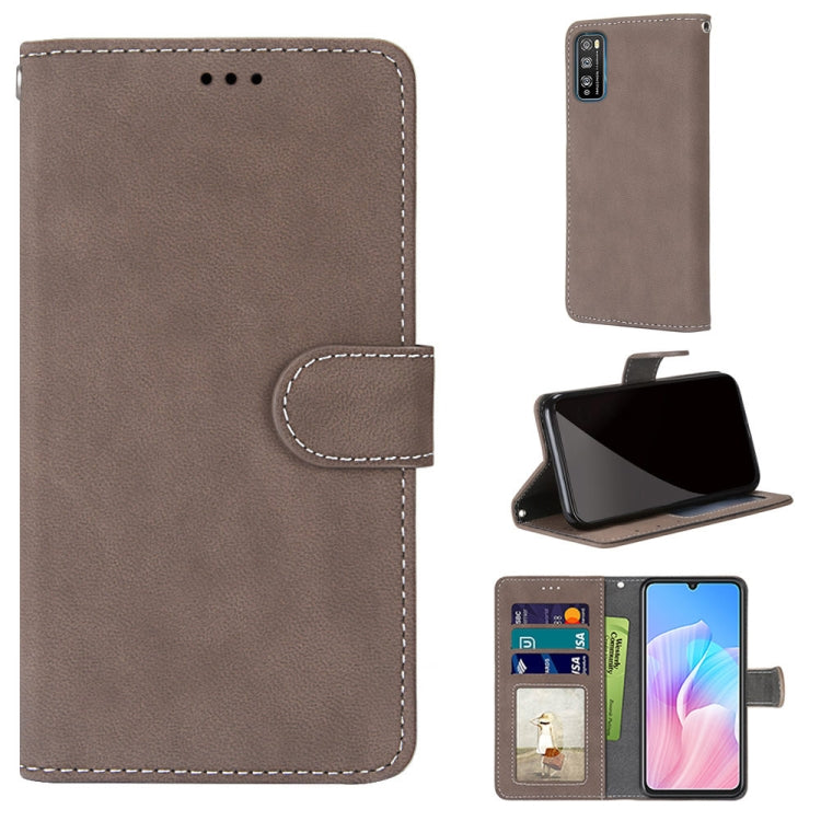 For Huawei Enjoy Z / Enjoy 20 Pro Retro Frosted Horizontal Flip PU Leather Case with Holder & Card Slots & Wallet & Photo Frame