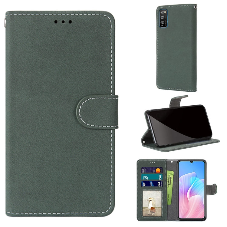 For Huawei Enjoy Z / Enjoy 20 Pro Retro Frosted Horizontal Flip PU Leather Case with Holder & Card Slots & Wallet & Photo Frame
