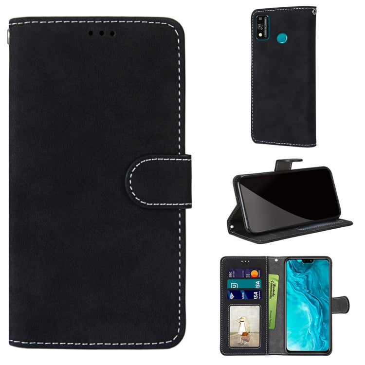 For Huawei Honor 9X Lite Retro Frosted Horizontal Flip PU Leather Case with Holder & Card Slots & Wallet & Photo Frame
