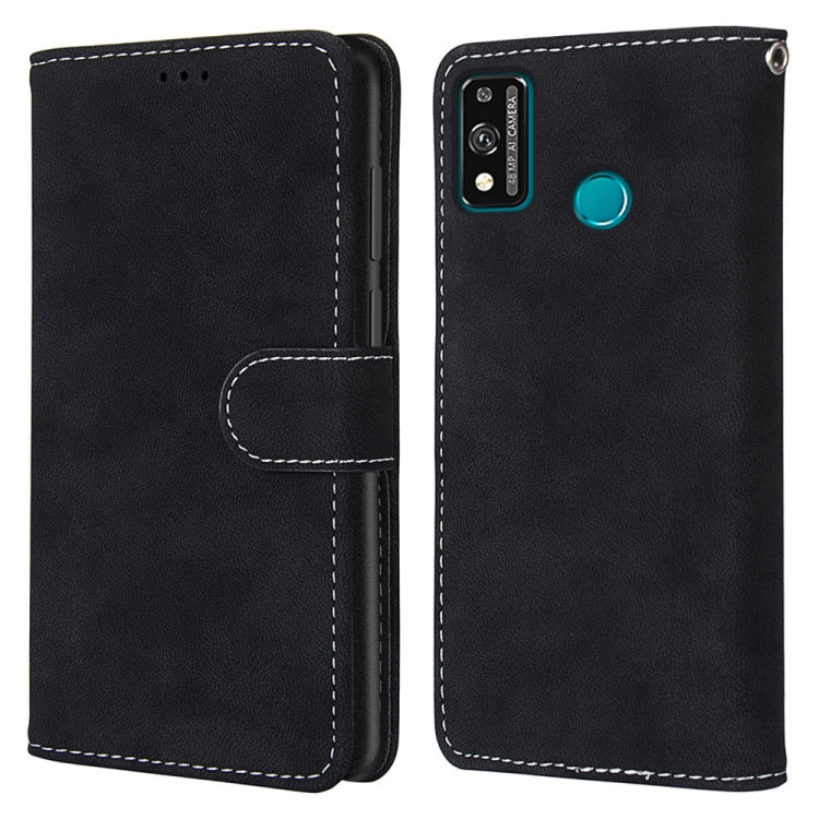 For Huawei Honor 9X Lite Retro Frosted Horizontal Flip PU Leather Case with Holder & Card Slots & Wallet & Photo Frame