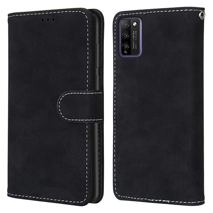 For Huawei Honor 30 Lite Retro Frosted Horizontal Flip PU Leather Case with Holder & Card Slots & Wallet & Photo Frame