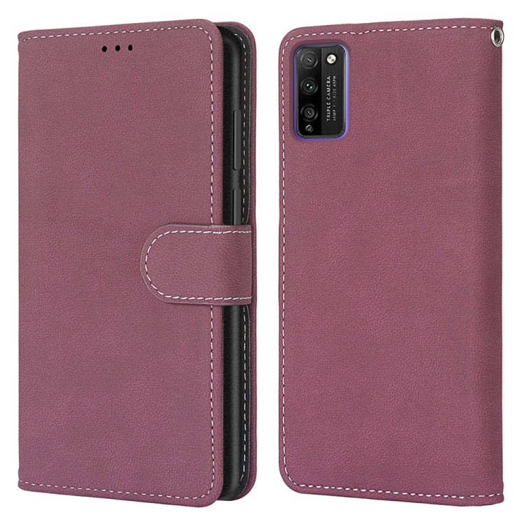 For Huawei Honor 30 Lite Retro Frosted Horizontal Flip PU Leather Case with Holder & Card Slots & Wallet & Photo Frame
