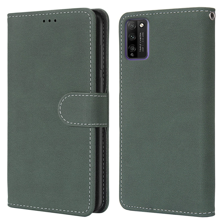 For Huawei Honor 30 Lite Retro Frosted Horizontal Flip PU Leather Case with Holder & Card Slots & Wallet & Photo Frame