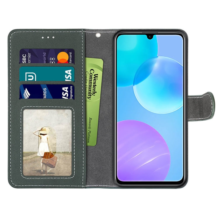For Huawei Honor 30 Lite Retro Frosted Horizontal Flip PU Leather Case with Holder & Card Slots & Wallet & Photo Frame