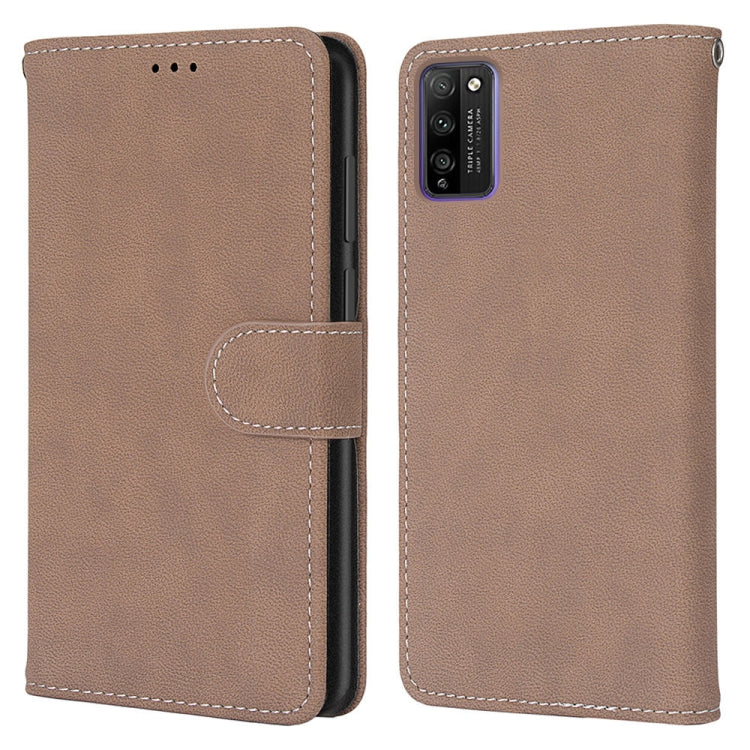 For Huawei Honor 30 Lite Retro Frosted Horizontal Flip PU Leather Case with Holder & Card Slots & Wallet & Photo Frame