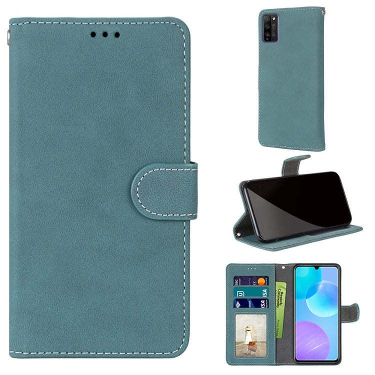 For Huawei Honor 30 Lite Retro Frosted Horizontal Flip PU Leather Case with Holder & Card Slots & Wallet & Photo Frame
