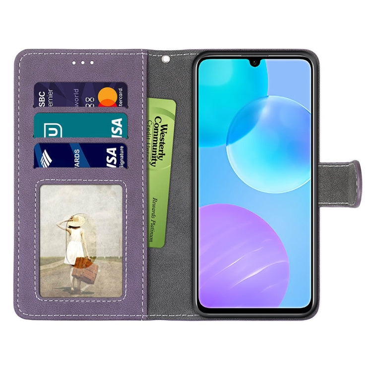 For Huawei Honor 30 Lite Retro Frosted Horizontal Flip PU Leather Case with Holder & Card Slots & Wallet & Photo Frame