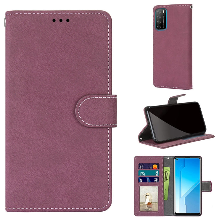 For Huawei Honor Play4 Retro Frosted Horizontal Flip PU Leather Case with Holder & Card Slots & Wallet & Photo Frame