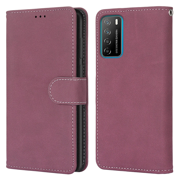 For Huawei Honor Play4 Retro Frosted Horizontal Flip PU Leather Case with Holder & Card Slots & Wallet & Photo Frame