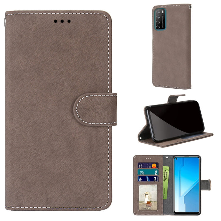 For Huawei Honor Play4 Retro Frosted Horizontal Flip PU Leather Case with Holder & Card Slots & Wallet & Photo Frame