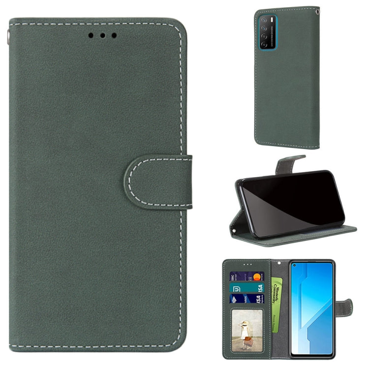 For Huawei Honor Play4 Retro Frosted Horizontal Flip PU Leather Case with Holder & Card Slots & Wallet & Photo Frame