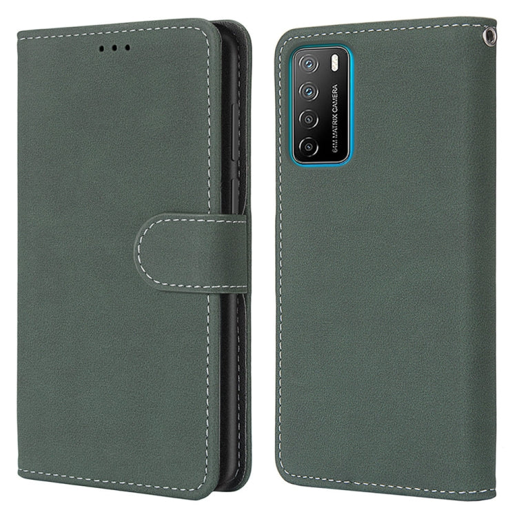For Huawei Honor Play4 Retro Frosted Horizontal Flip PU Leather Case with Holder & Card Slots & Wallet & Photo Frame