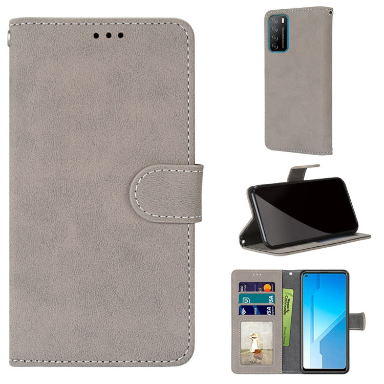 For Huawei Honor Play4 Retro Frosted Horizontal Flip PU Leather Case with Holder & Card Slots & Wallet & Photo Frame