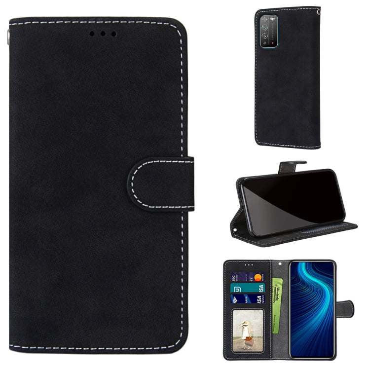 For Huawei Honor X10 / X10 Pro Retro Frosted Horizontal Flip PU Leather Case with Holder & Card Slots & Wallet & Photo Frame
