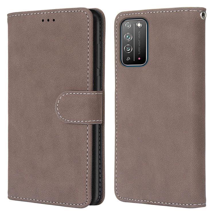 For Huawei Honor X10 / X10 Pro Retro Frosted Horizontal Flip PU Leather Case with Holder & Card Slots & Wallet & Photo Frame