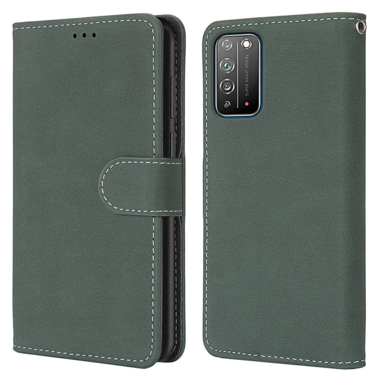 For Huawei Honor X10 / X10 Pro Retro Frosted Horizontal Flip PU Leather Case with Holder & Card Slots & Wallet & Photo Frame