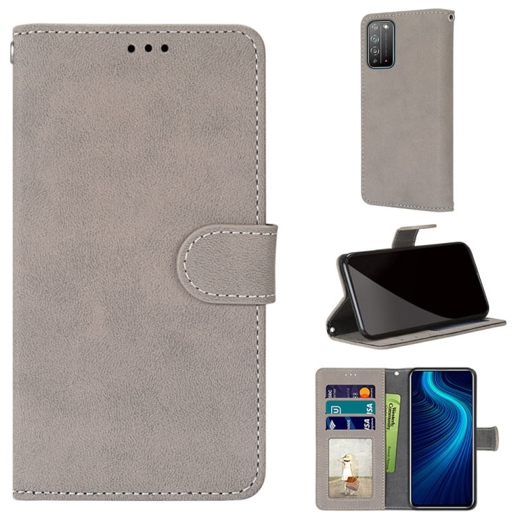 For Huawei Honor X10 / X10 Pro Retro Frosted Horizontal Flip PU Leather Case with Holder & Card Slots & Wallet & Photo Frame