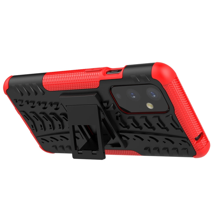 For OnePlus 9 Tire Texture Shockproof TPU+PC Protective Case with Holder