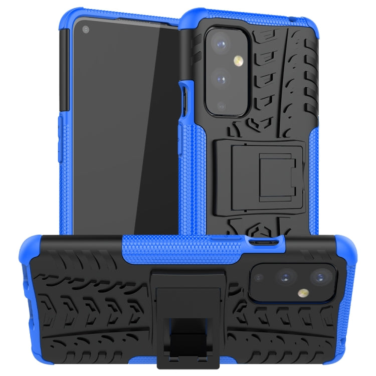 For OnePlus 9 Tire Texture Shockproof TPU+PC Protective Case with Holder