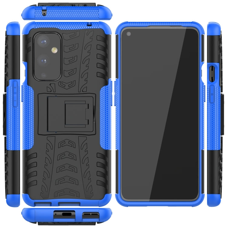 For OnePlus 9 Tire Texture Shockproof TPU+PC Protective Case with Holder