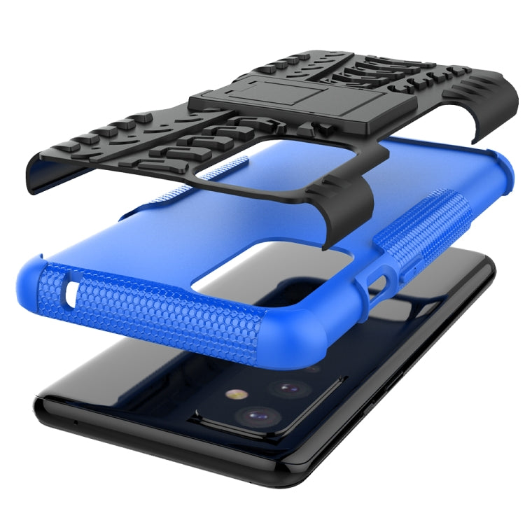 For OnePlus 9 Tire Texture Shockproof TPU+PC Protective Case with Holder