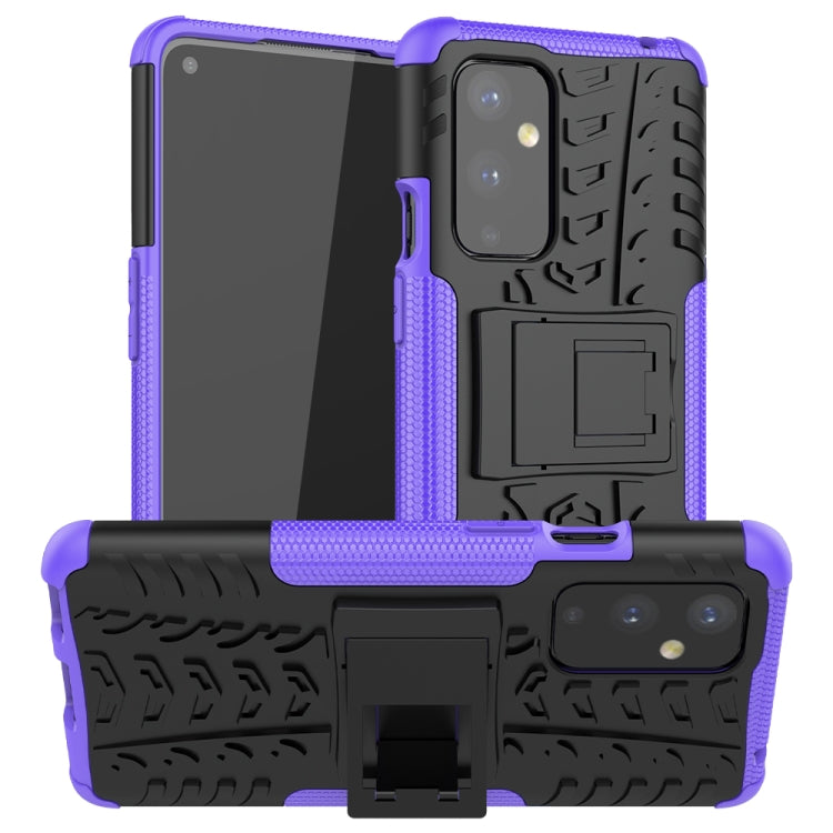 For OnePlus 9 Tire Texture Shockproof TPU+PC Protective Case with Holder